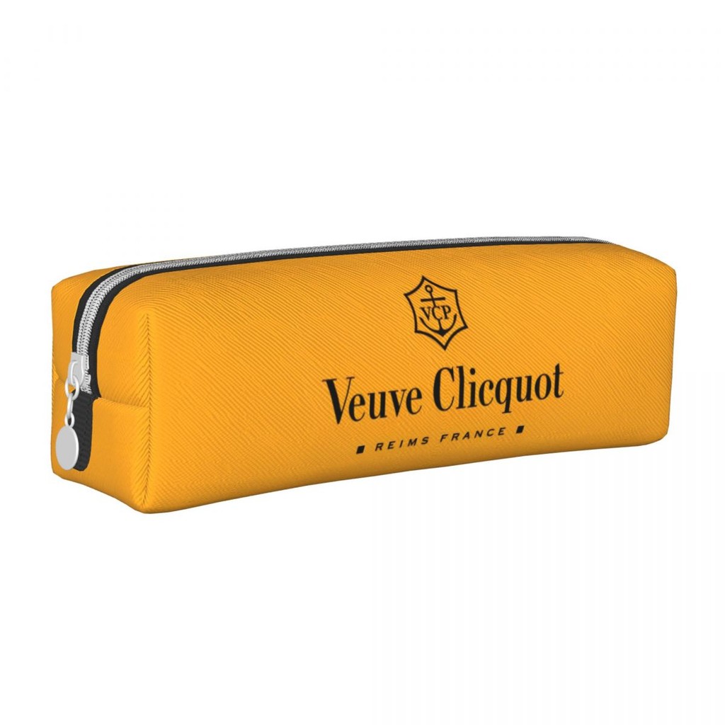 

Champagne Orange Pencil Cases Creative Veuves Clicquots Pen Box Bag Kids Large Storage Office Gifts Pencilcases