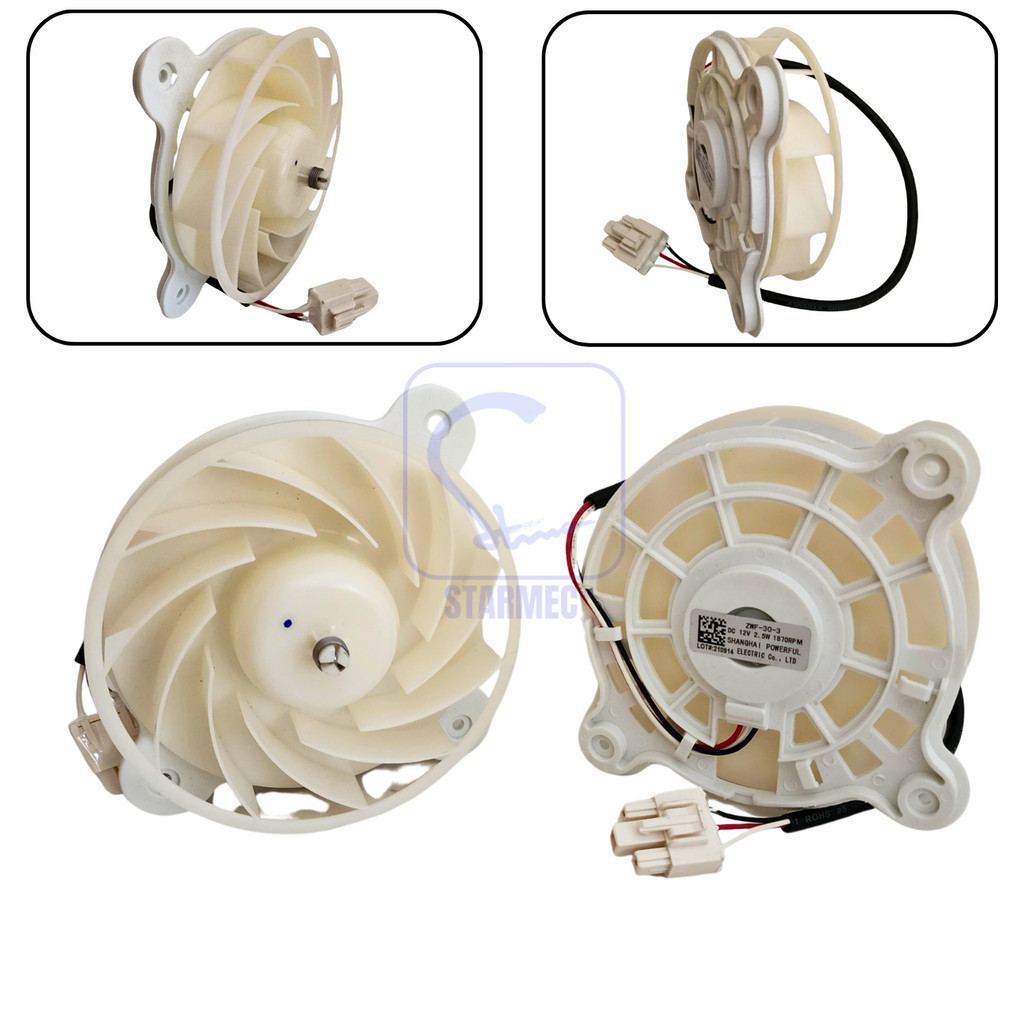 

Motor Fan Kulkas Samsung Midea Aqua Inverter ZWF-30-3 12V DC 3 Kbl