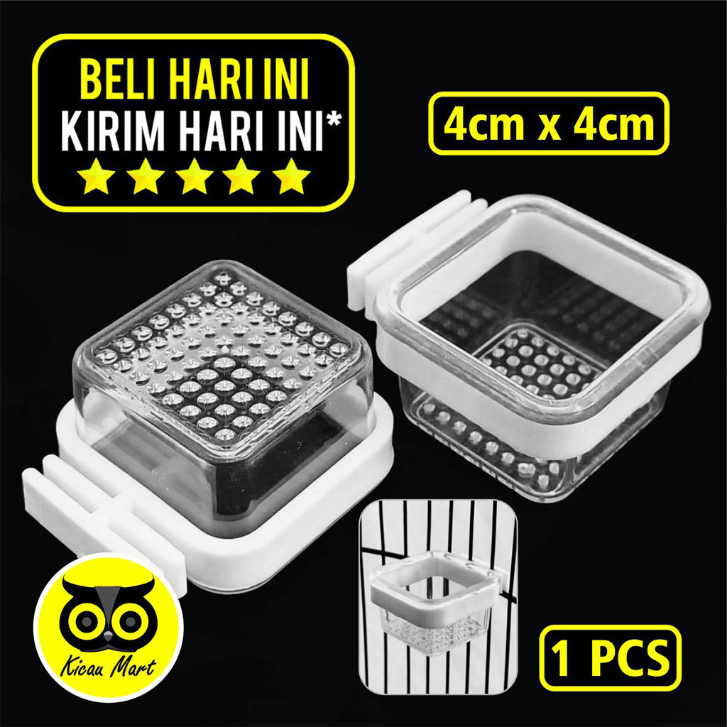 KICAU MART Wadah Ulat Jangkrik Pur Pakan Burung Cepuk Kroto Kotak Maxglo Max Glo Cepuk Tempat Kroto 