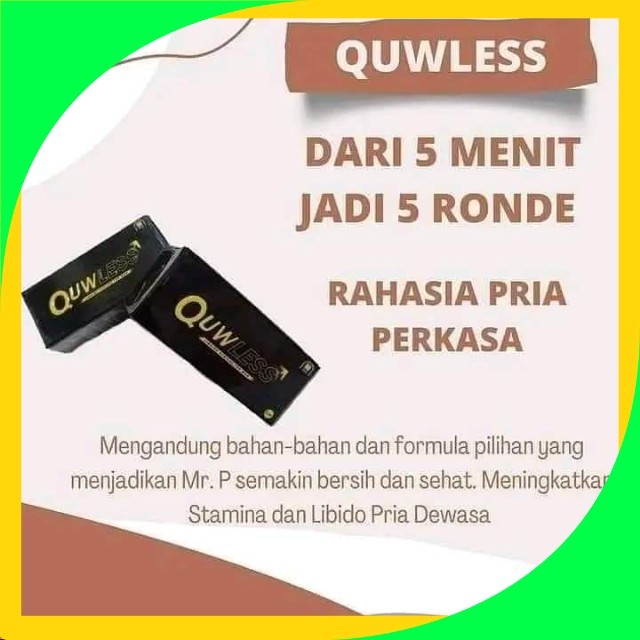QUWLESS NASA - QULES - QUWLES NASA ORIGINAL - OBAT OLES PRIA TAHAN LAMA - OBAT KUAT PRIA