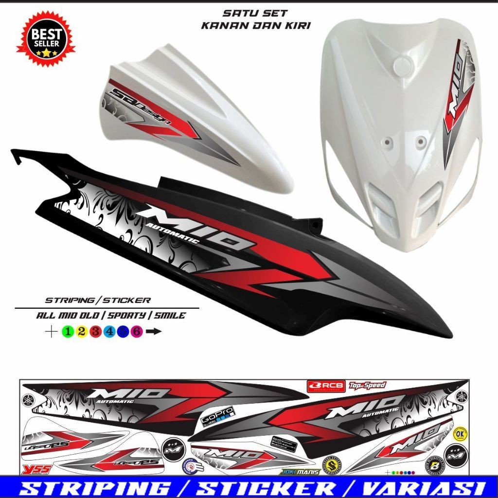 VARIASI STRIPING MIO OLD SMILE / STIKER MOTOR MIO OLD MIO SMILE VARIASI VARIASI