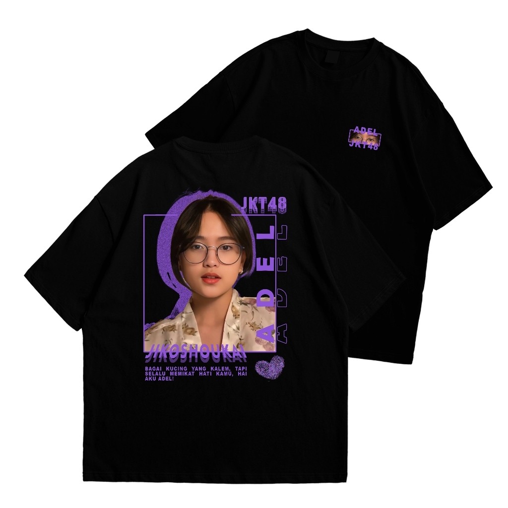 Kaos Adel JKT48 / T-shirt JKT48 Adel - Kaos Distro Pria Keren - Kaos Pria Wanita - Kekinian - Kaos A
