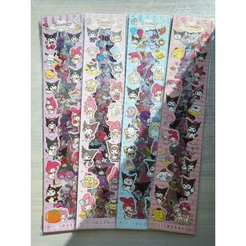 

STICKER WATERPROOF SANRIO /STICKER MASU PANJANG ISI 20 LEMBAR