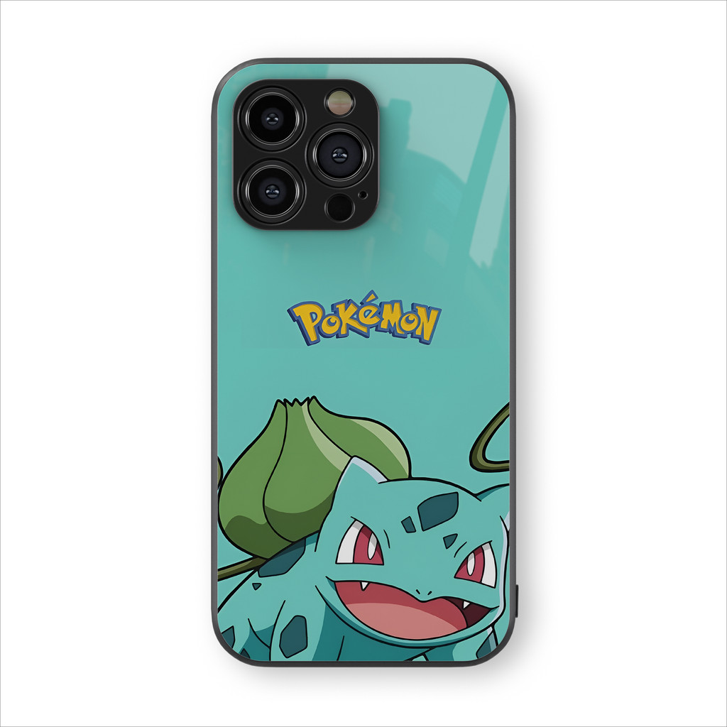 Casing HP Glossy Pokemon Bulbasaur Android & iPhone 7/8/xr/x/xs/11/12/13/14/plus/pro/max/promax/Mini