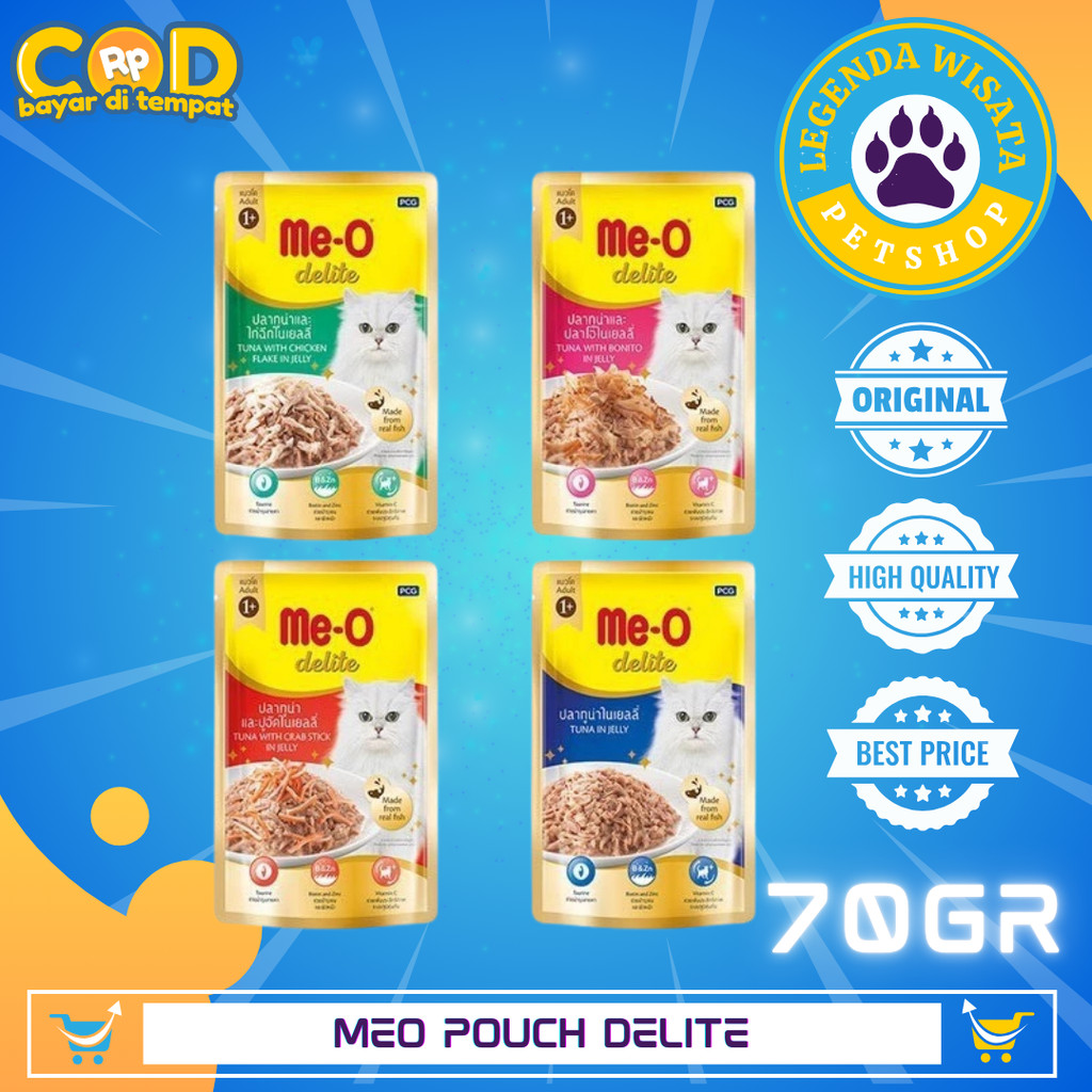 Meo Delite premium cat pouch 70gr