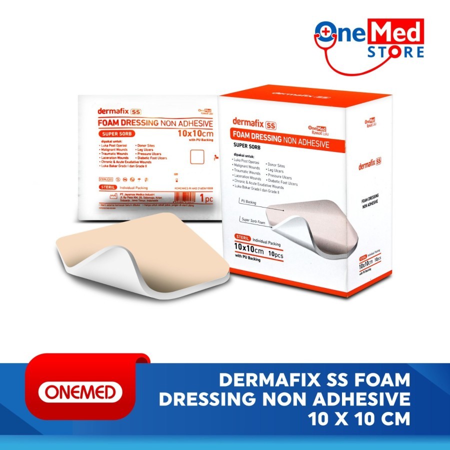 Dermafix SS Foam Dressing Non Adhesive OneMed