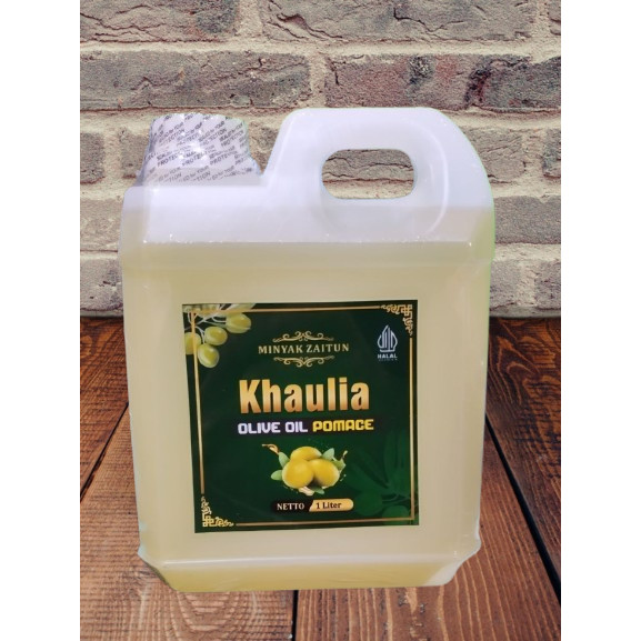 

Minyak Zaitun Pomace Olive Oil Khaulia 1 Liter Termurah