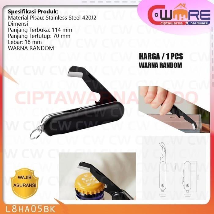 

Pisau Mini Kecil pembuka paket kardus folding express package knife - BDB CwH2