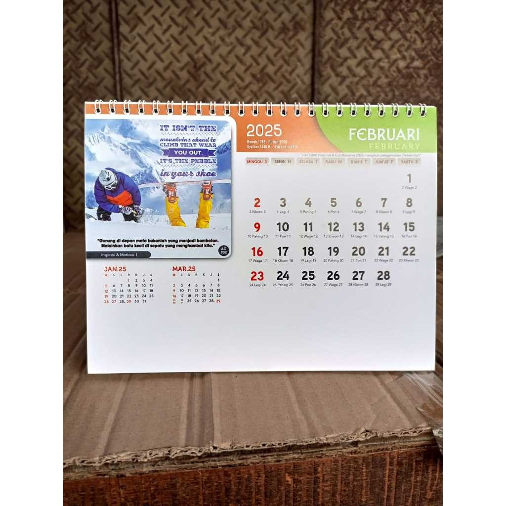 

KALENDER MEJA KALENDER DUDUK TAHUN 2025 MOTIF MOTIVASI 902 AS