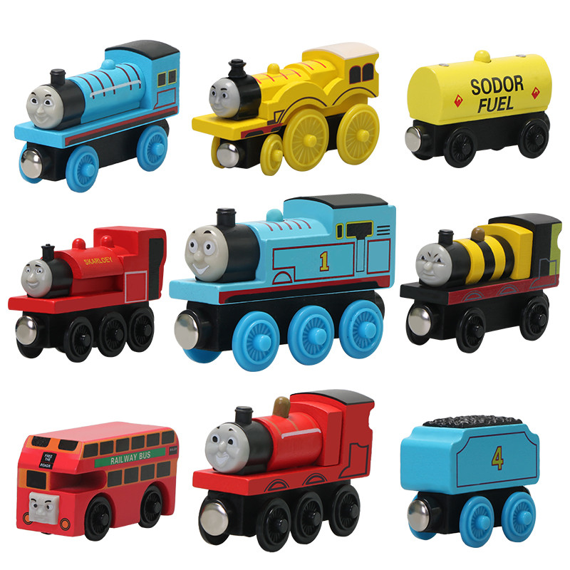 Thomas and Friends Wooden Train Magnetic Molley Diesel Toby Oliver Edward Model Thomas Train Toys Ch