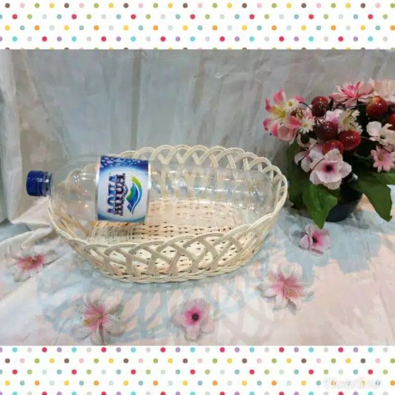 Keranjang parcel rotan oval besar