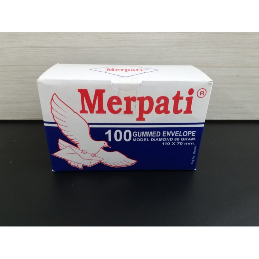 

AMPLOP MERPATI GUMMED kecil mini 80GR 110 X 70MM /100pcs 6247783
