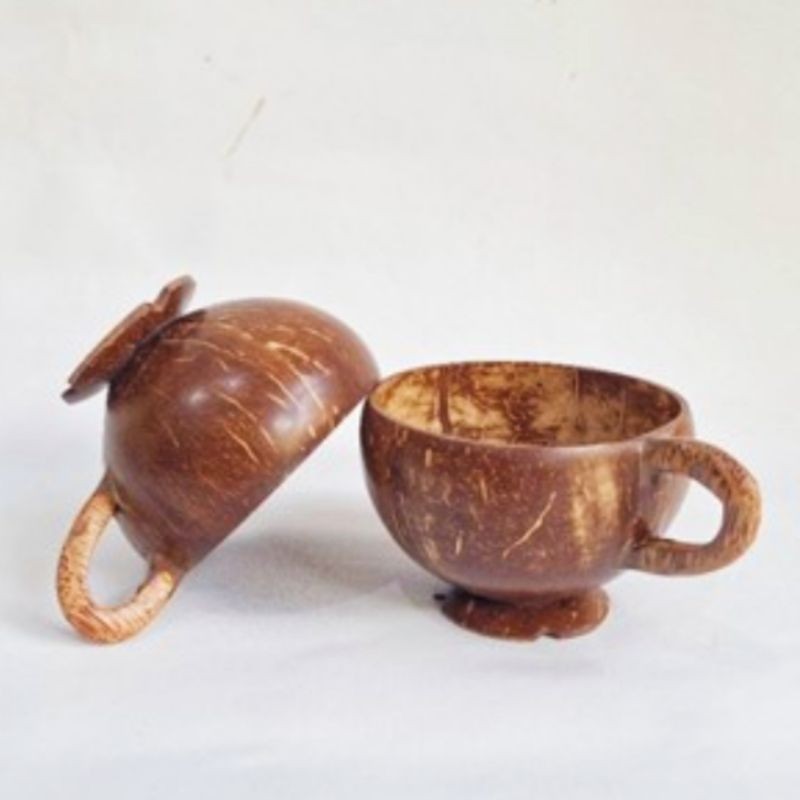 Cangkir Batok Kelapa / Gelas kopi batok kelapa / barang unik