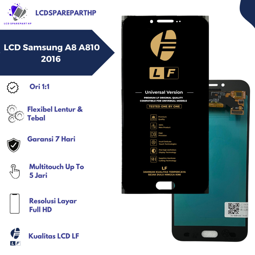 LCD SAMSUNG A8 A810 2016 FULLSET TOUCHSCREEN