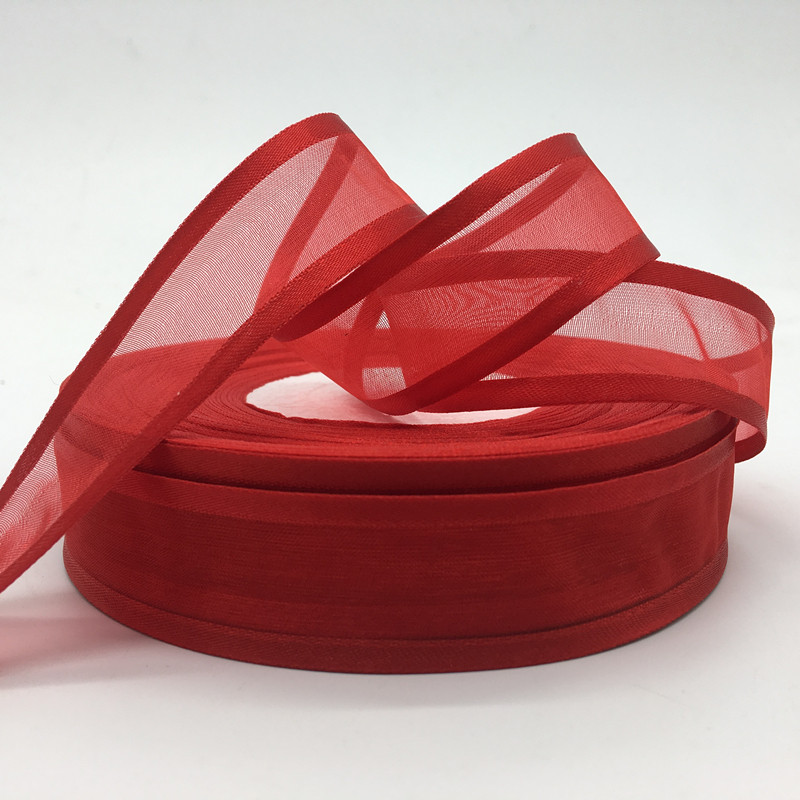 

Wholesale 5Yards 1"(25mm) Red Broadside Organza Ribbon Bow Wedding Christmas Party Wrapping Decoration Lace Crafts
