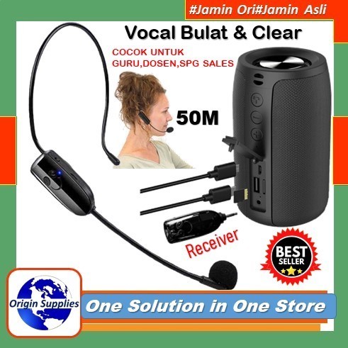 Speaker Pengeras Suara Zealot S32 Bluetooth + Mic Wireless Headset