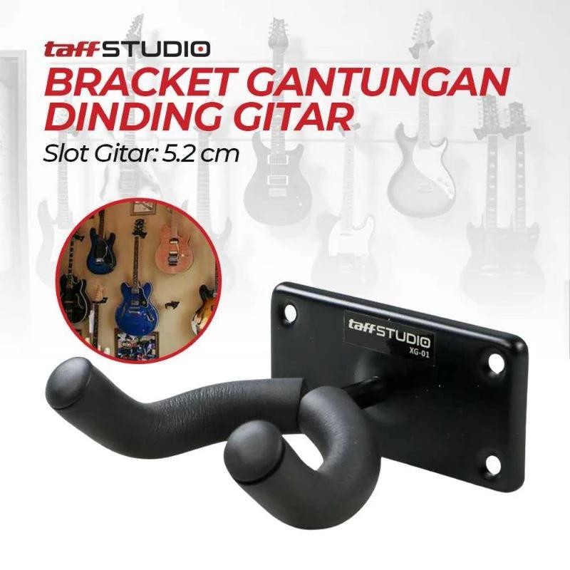 Gantungan Gitar Tipe A Premium untuk Akustik dan Elektrik dengan Bonus Baut dan Fischer senar