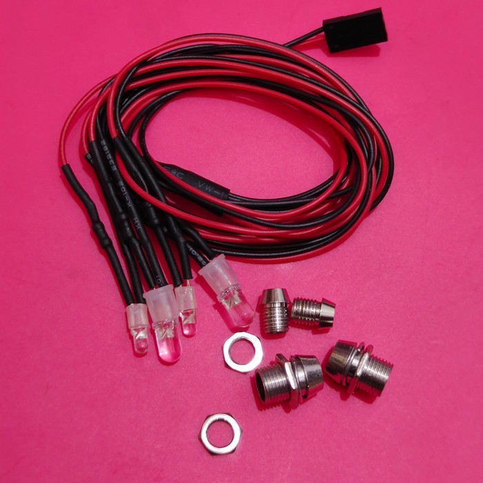 Lampu LED Rc Car MN WPL Axial 1/10