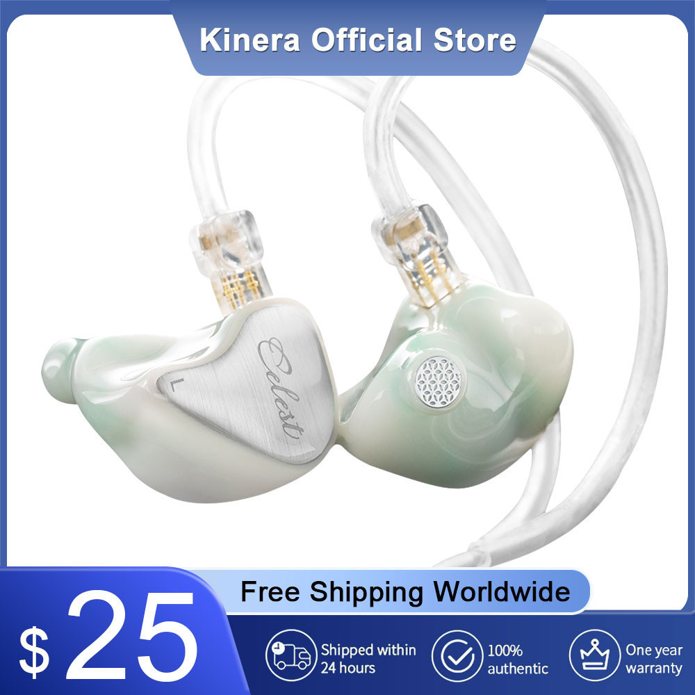 Kinera Celest Wyvern kabel Earphone dengan mikrofon Boom dapat dilepas Headset MIK streaming langsun