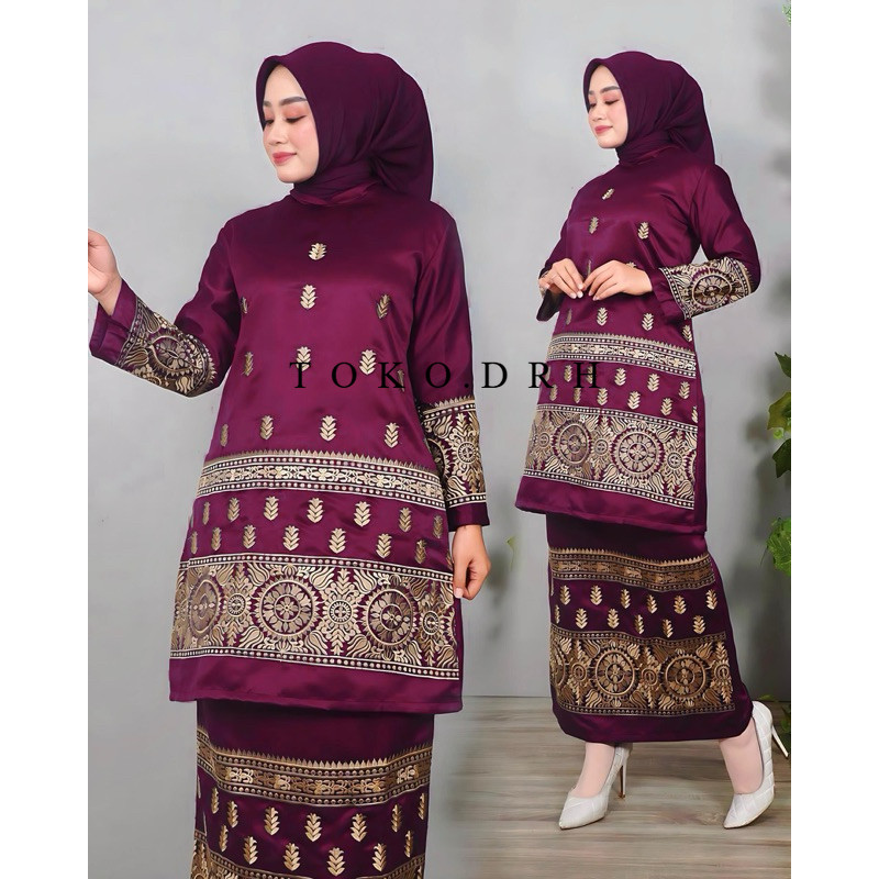 Set Baju Kurung Bordir 6 - Baju Kurung Modern - Kebaya Modern - Kebaya Baju Kurung Padang - Baju Kur