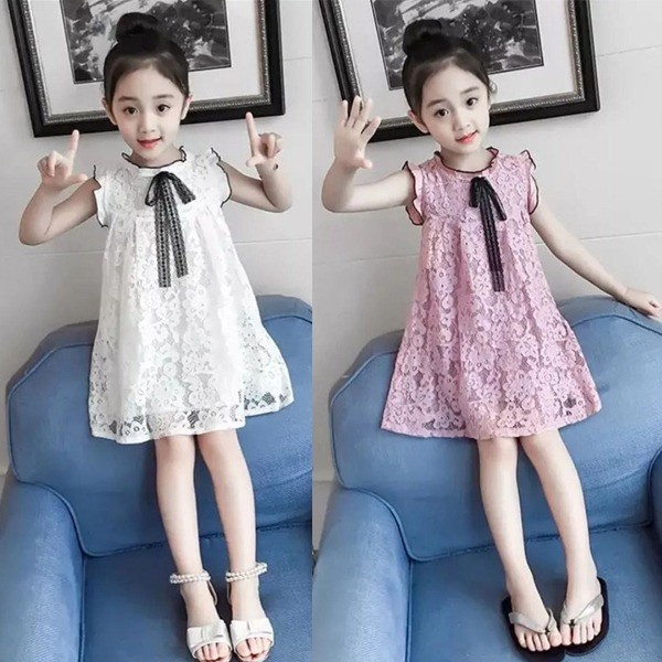 NEW COD [Depi kid] BAJU DRESS ANAK REMAJA NATAL KOREA TERBARU BROKAT PANJANG KEKINIAN - dress anak p