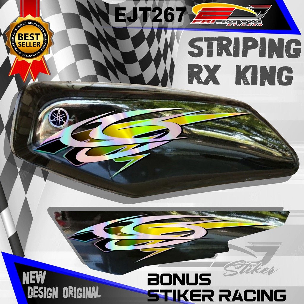 VARIASI STIKER HOLOGRAM DAN NON HOLOGRAM RX KING NEW MOTIF / STRIPING STIKER RX KING