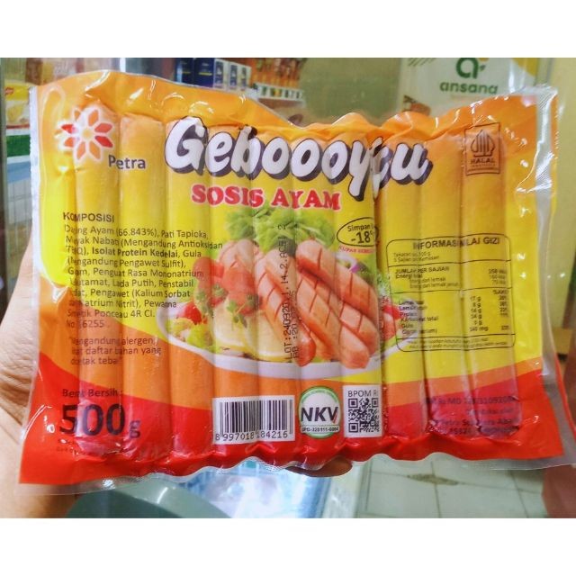 

Geboooyku Geboyku Sosis Ayam Coklat 500gr
