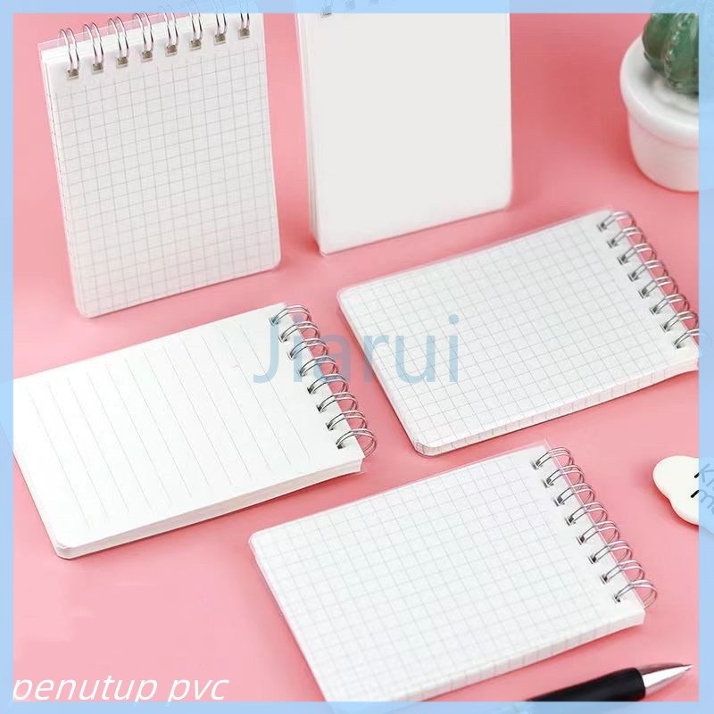 

Jiarui Flip-Up Coil Book/Transparent PP Matte Cover Portable Mini Portable Notebook