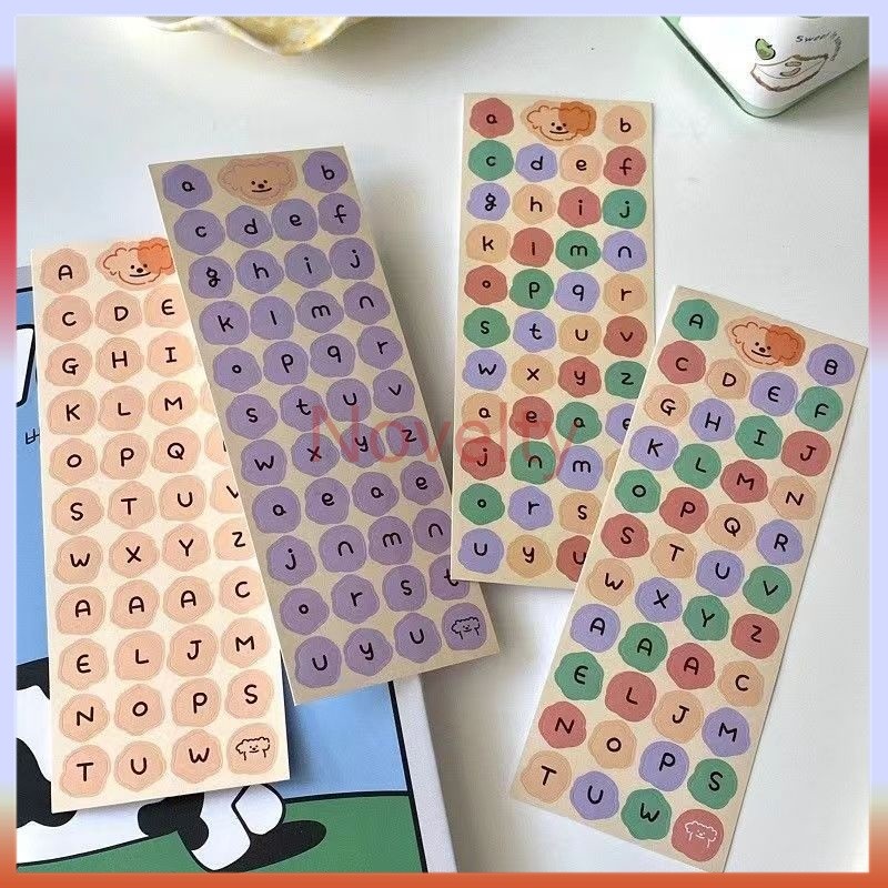 

Novelty Stiker nomor dan huruf/stiker huruf kartun/stiker buku pegangan Bahasa Inggris Korea