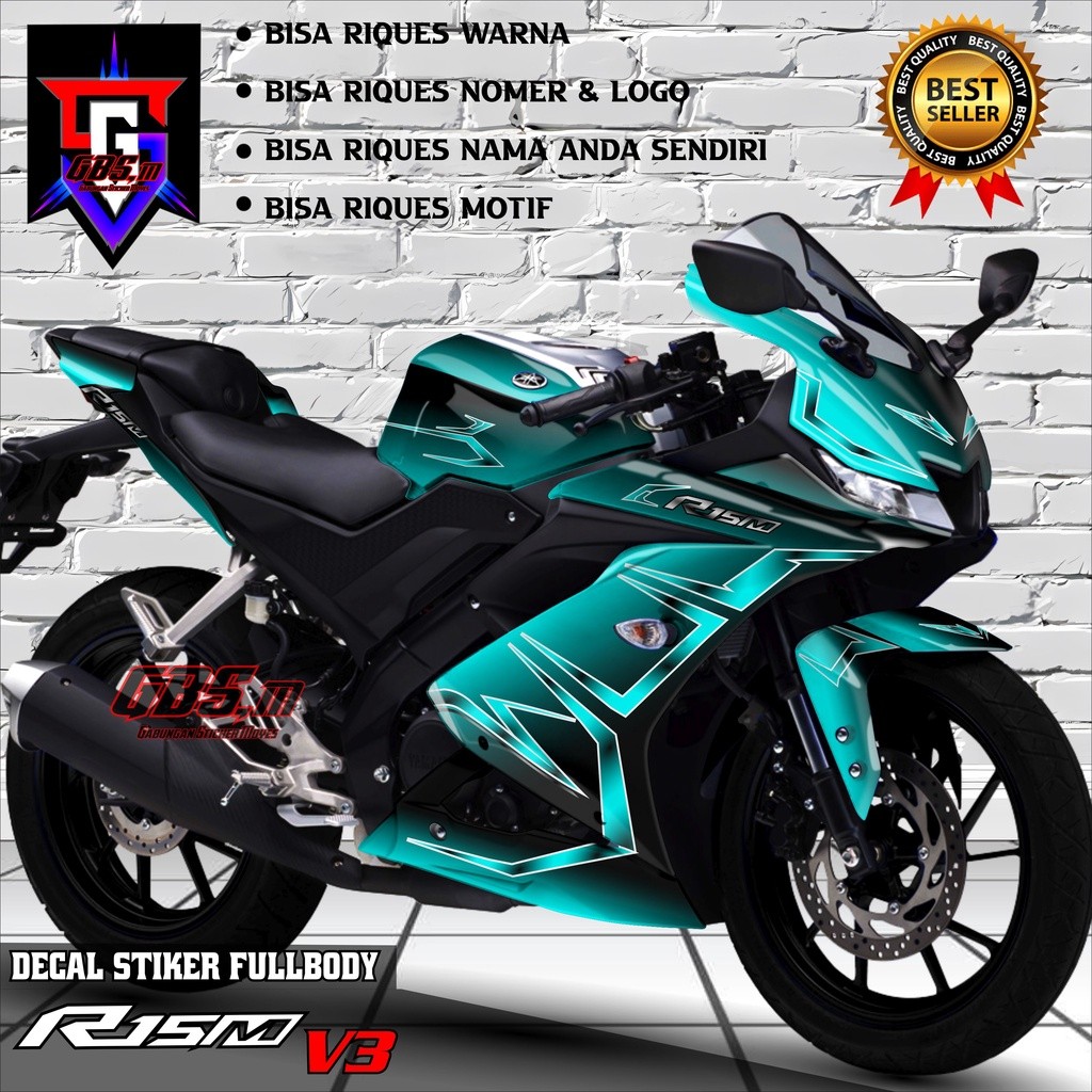 Decal R15 V3 Stiker Decal Motor R15 V3 Sticker Yamaha R15 V3 Fullbody Motif List Bunglon