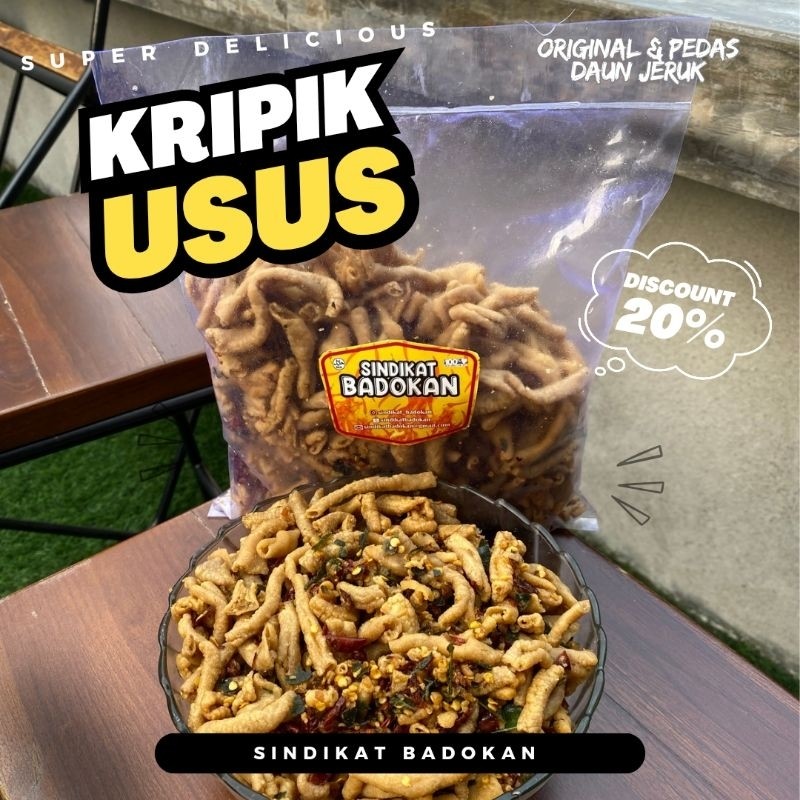 

COD kripik bayar di tempat keripik usus bumbu Pedas daun jeruk 1 KG sindikat badokan gurih Trusted