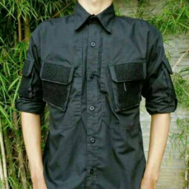 kemeja taktikal panjang