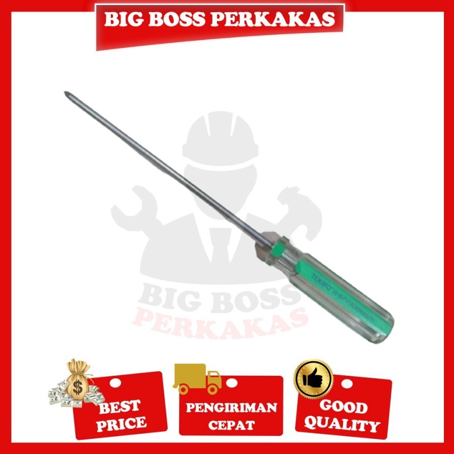 Tekiro Obeng Gagang Kristal Mata Plus PH1x200mm