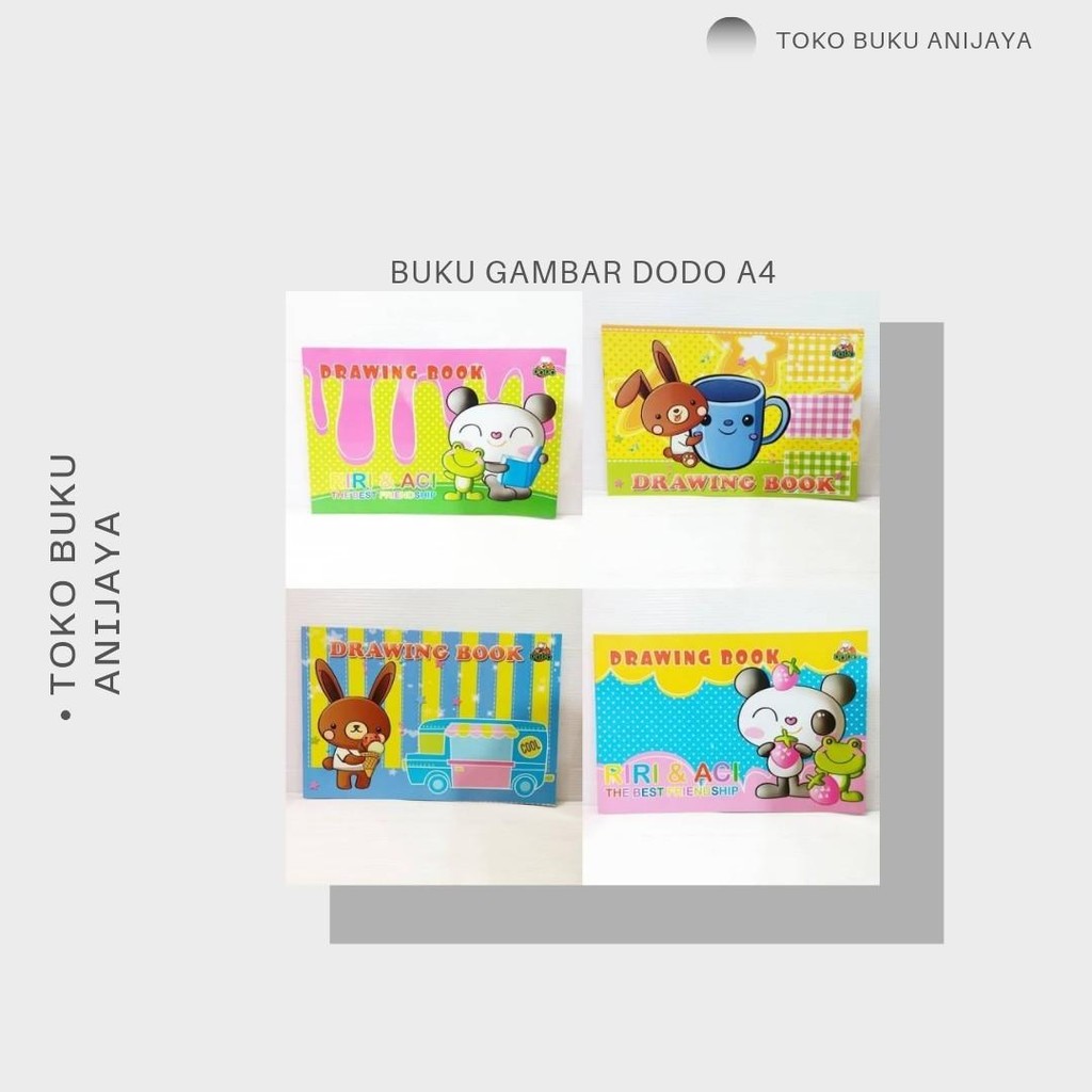 

BUIKU GAMBAR /DRAWING BOOK MEREK DODO UKURAN A4