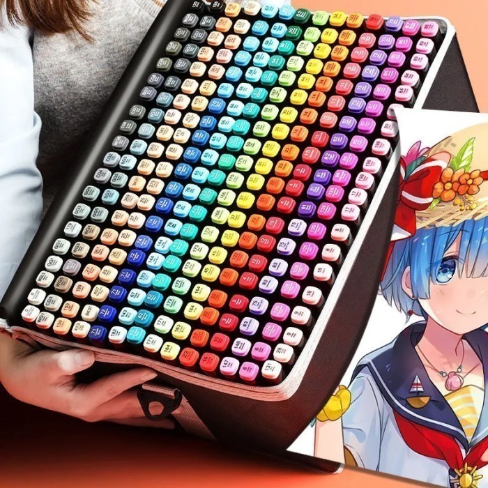 

[New Arrival] Touchfive 168 Colors Twin Marker Brush Pen Copic Spidol Sketch Draw