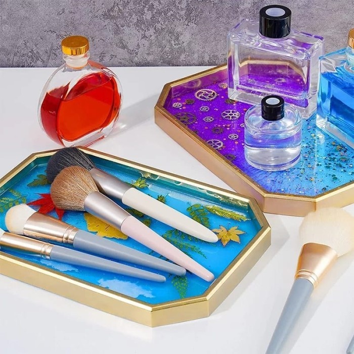 Cetakan SIlikon Resin Storage Tray Crystal Epoxy Resin Mold - 2