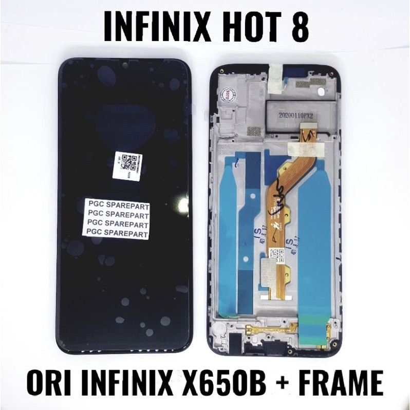 Original Infinix LCD Touchscreen + Frame Fullset Infinix Hot 8 / X650 / X650B / X650C / X650D