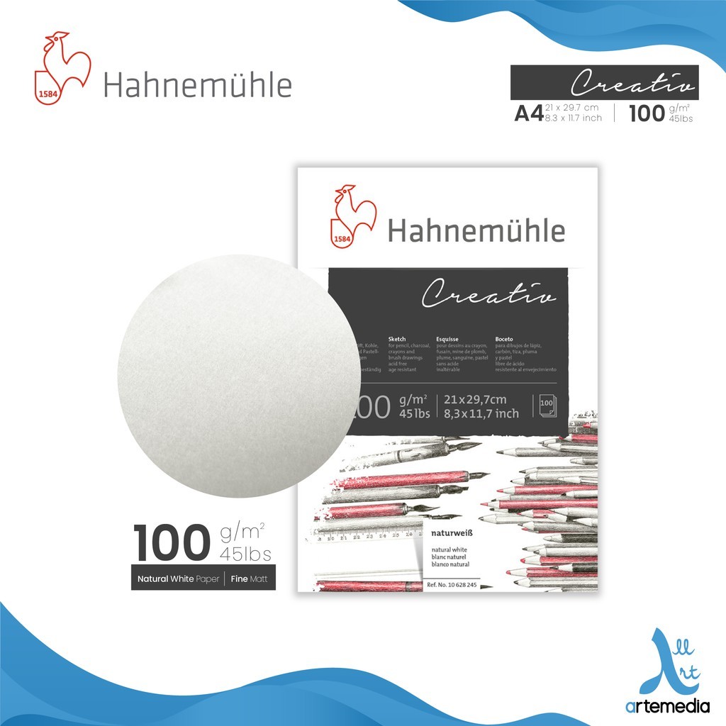 

Gramedia Surabaya - Hahnemuhle Creativ A4 Sketch Drawing Paper