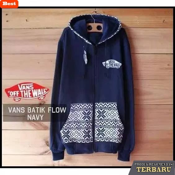 hoodie pria keren hoodie / jaket / sweater / hoodie pria vans batik flow big size xxl