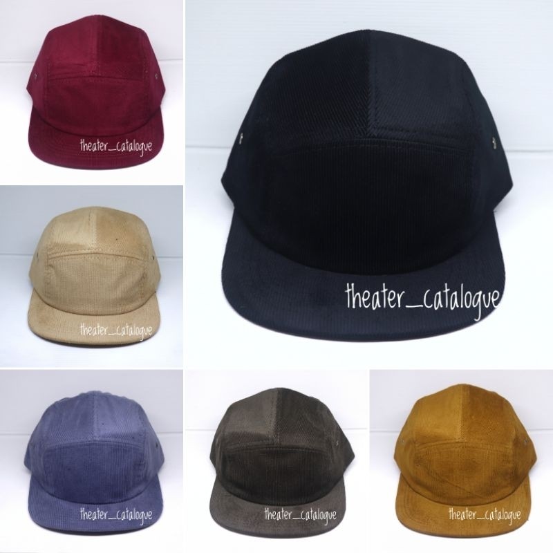 TOPI 5 PANEL CORDUROY POLOS PREMIUM | TOPI 5PANEL KORDUROY POLOS | TOPI POLOS 5 PANEL QUALITY