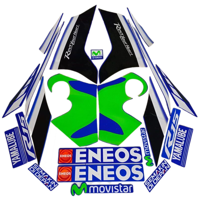 Striping Standart R15 Movistar 2017 | Stiker Body Yamaha R15 Movistar 2017 | Termurah & Berkualitas