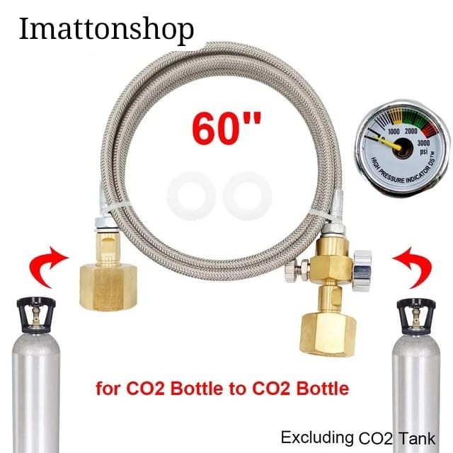 Imattonshop is ulang tabung tangki CO2 tank cylinder refill station hose W21.8-14
