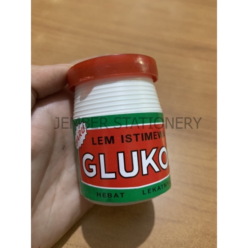 

(1biji) Lem Glukol Tanggung | Lem Kertas Botol