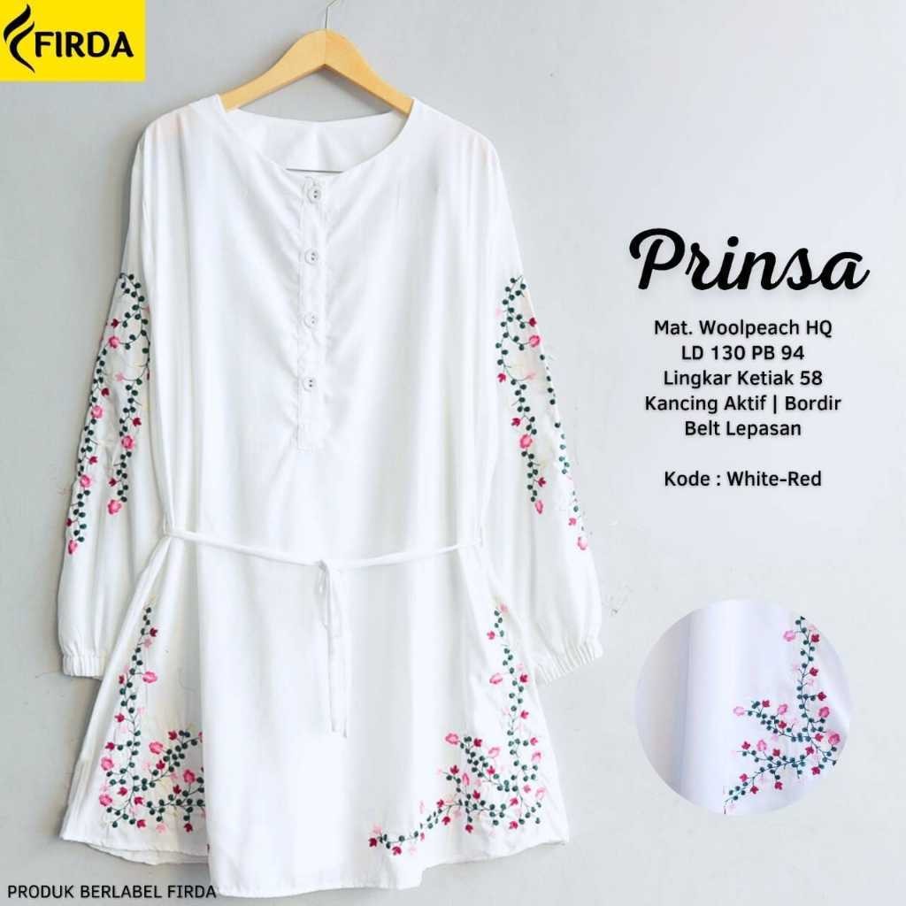 PRINSA JUMBO TUNIK BAJU ATASAN BORDIR BUNGA BUSUI FRIENDLY LD 130 PJ 94