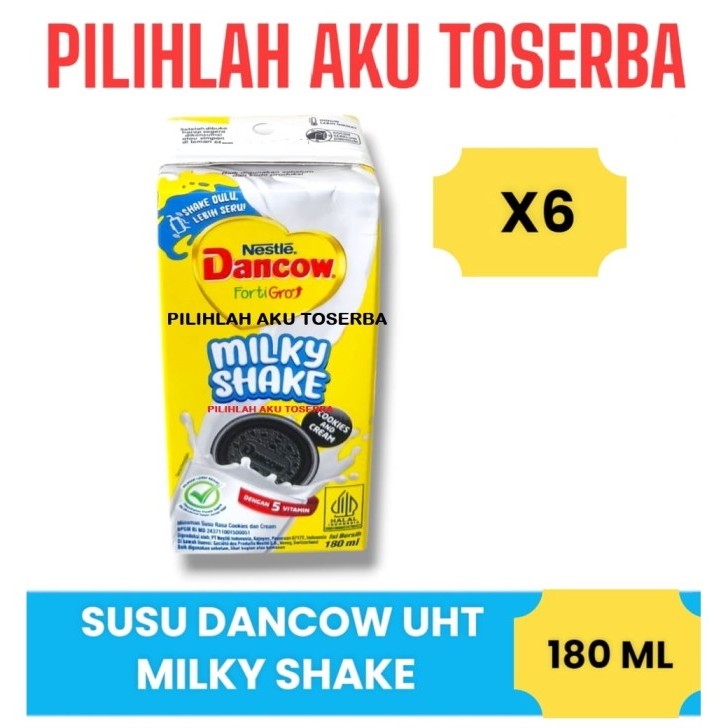 

Susu Dancow UHT MILKY SHAKE COOKIES & CREAM 180 ml - ( HARGA 6 PCS )