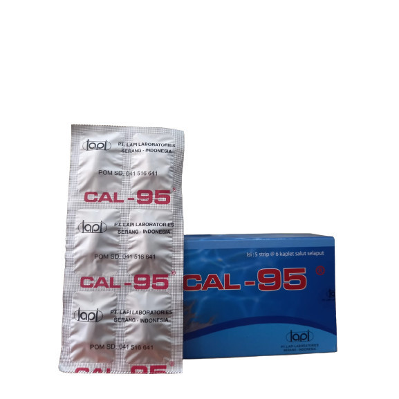 Grosir CAl 95 CAL-95 ( 1 Box = 5 Strip = 30 Kaplet )