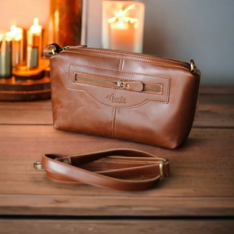 TAS Selempang Kulit / TAS Wanita Asli Kulit / BUNTEL by Anantio