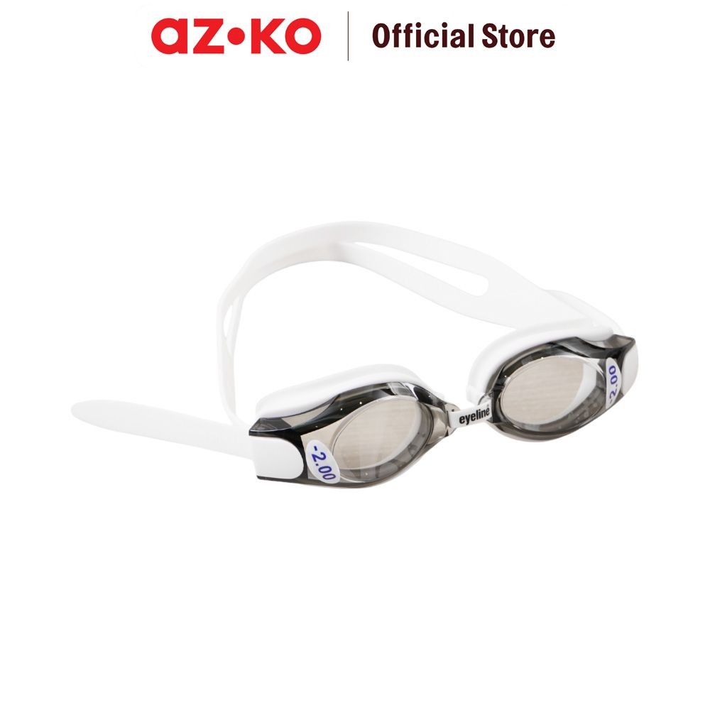 AZKO Eyeline Kacamata Renang Optical Smoke -2.00 - Putih Safety Swimming Goggles Peralatan Renang Pe
