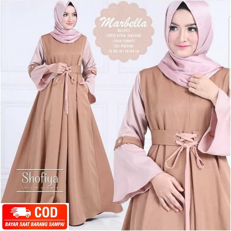 Gamis Wanita Terbaru 2021 Kondangan Model Remaja Modern Syari Perempuan Kekinian Viral Trend Pesta H