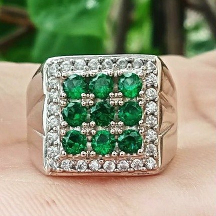 CINCIN PRIA PERMATA  ZAMRUD / MEWAH